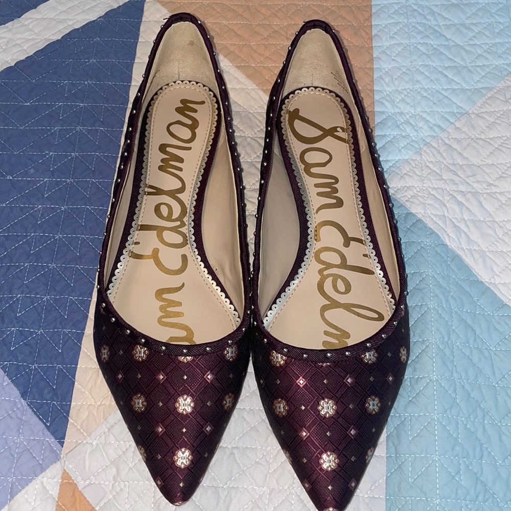 GUC Sam Edelman size 10 pointed toe studded flats